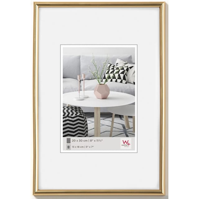 walther design Galeria Kunststoff Bilderrahmen 30x45 cm Gold
