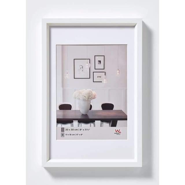 walther design Steel Style Kunststoff Bilderrahmen 20x30 cm Weiss