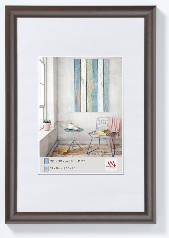 walther design Trendstyle Kunststoff Bilderrahmen 70x100 cm Stahl