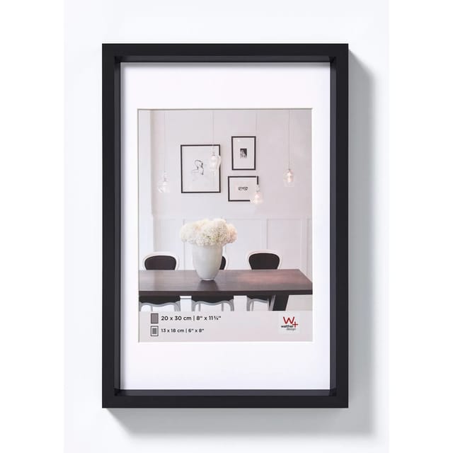 walther design Steel Style Kunststoff Bilderrahmen 50x60 cm Schwarz