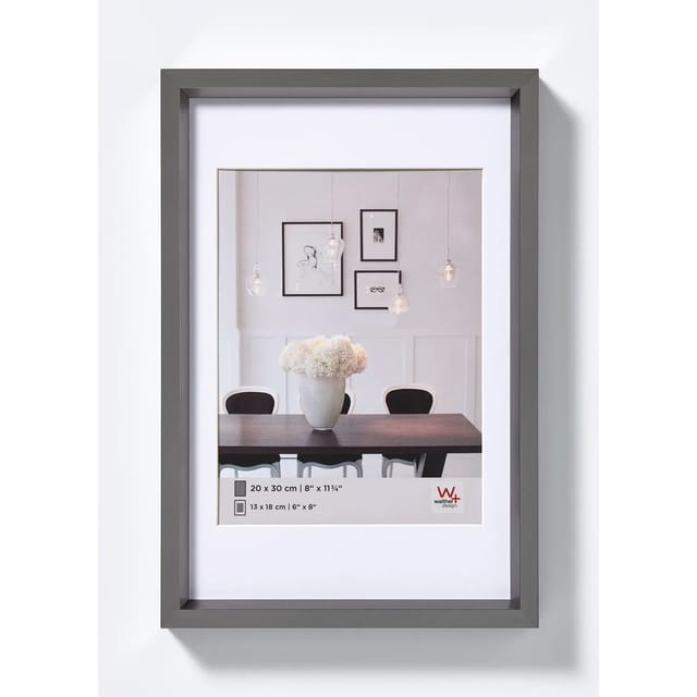 walther design Steel Style Kunststoff Bilderrahmen 13x18 cm Stahl