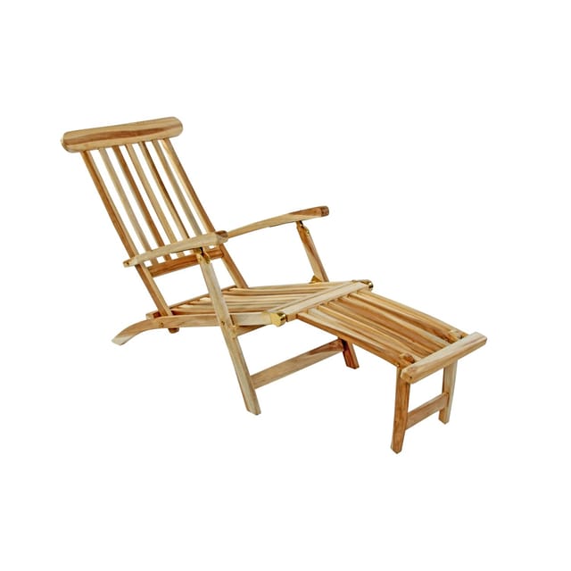 SAM Gartenliege klappbar Teakholz Deckchair 150 cm PUCCON