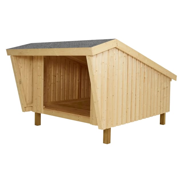 Plus A/S Shelter inkl. Dachpappe - unbehandeltes Holz