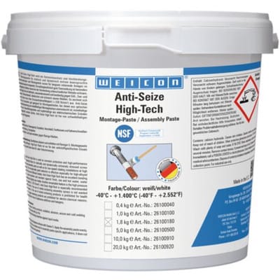 WEICON Anti-Seize ASW 1800 1,8 kg, High-Tech Montagepaste