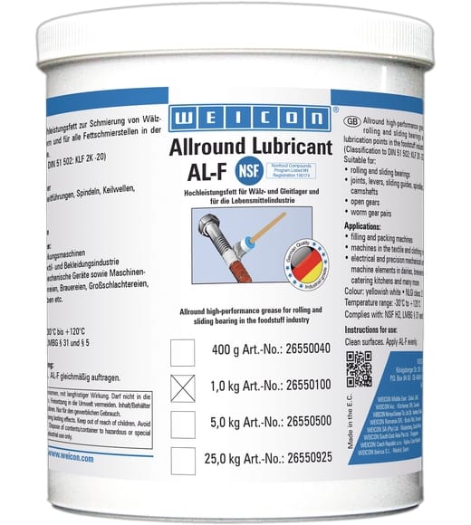WEICON Allround-Lubricant 1 kg AL-F 1000, Hochleistungsfett