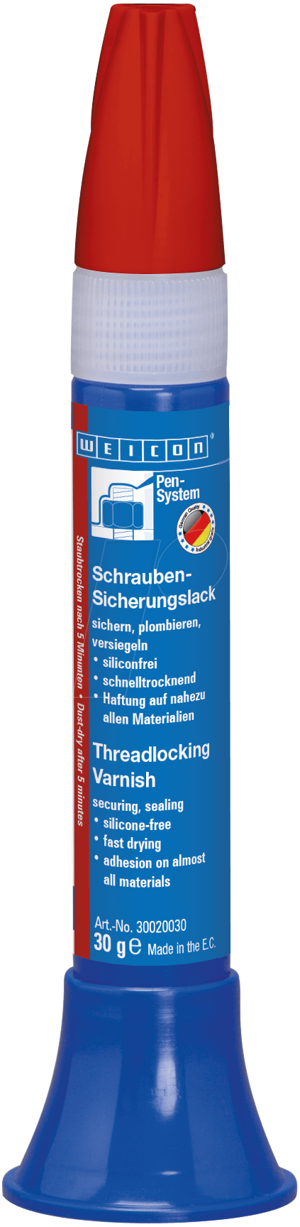 WEICON Schrauben-Sicherungs-,ack 30 g, Rot