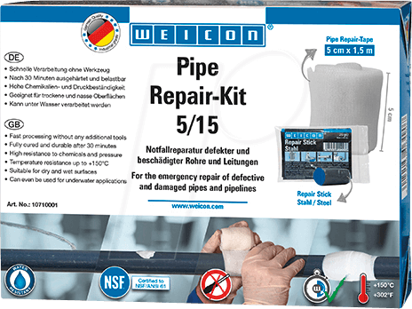 WEICON Pipe Repair-Kit 5/15 Weiß