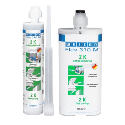 WEICON Flex 310 M -2K- 250 ml Grau, Coax-Kartusche