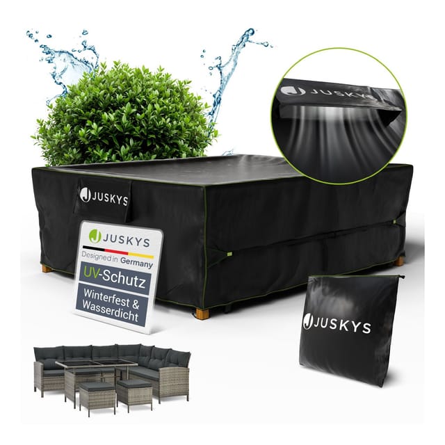 Juskys Gartenmöbel Abdeckung CoverSafe Pro 300 x 250 x100 cm