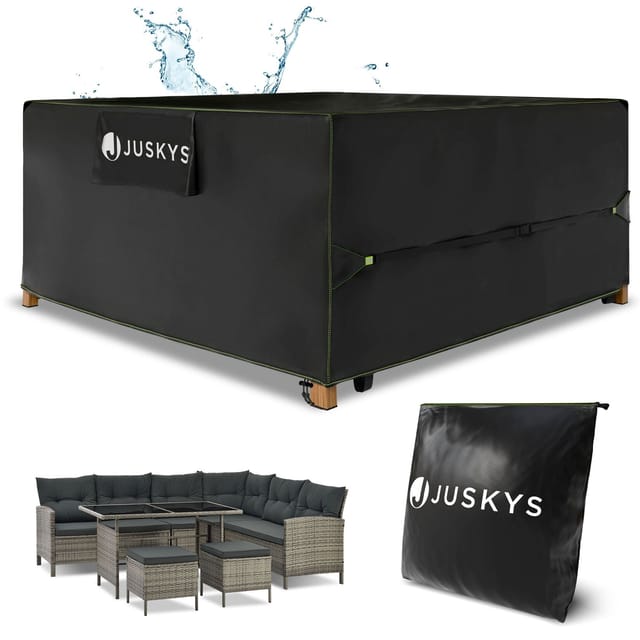 Juskys Gartenmöbel Abdeckung CoverSafe Pro 250 x 250 x 90 cm