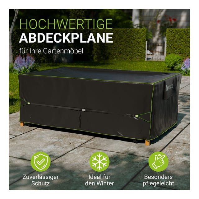 Juskys Gartenmöbel Abdeckung CoverSafe Pro 220 x 140 x 75 cm