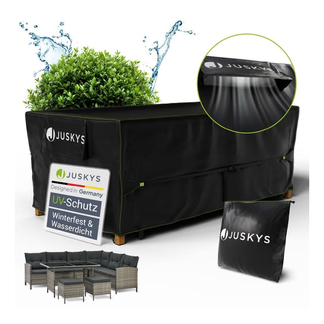 Juskys Gartenmöbel Abdeckung CoverSafe Pro 210 x 110 x 75 cm
