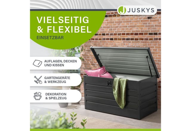 Juskys Metall Aufbewahrungsbox Limani Anthrazit