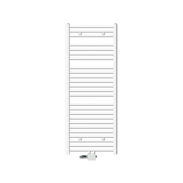 LuxeBath Badheizkörper 600x1500 mm Weiß Gerade mit Anschlussgarnitur