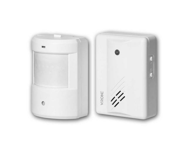 Virone Funk-Durchgangsmelder 32 Töne PIR-Sensor 70-80dB