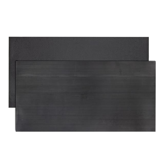 KARAT Gummi Stallmatte Rutschfest Robust Noppen Riffelung Drainage 200 x 100 x 1 cm