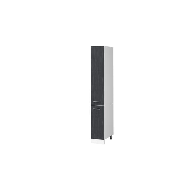 Vicco Apothekerschrank R-Line Medizinschrank für die Küche Schwarz Beton/Weiß 30 cm