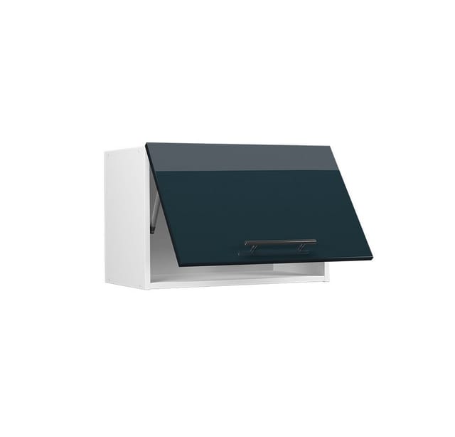 Vicco Hängeschrank Fame-Line Hängender Küchenschrank Dunkelblau Hochglanz/Weiß 60 cm Flach