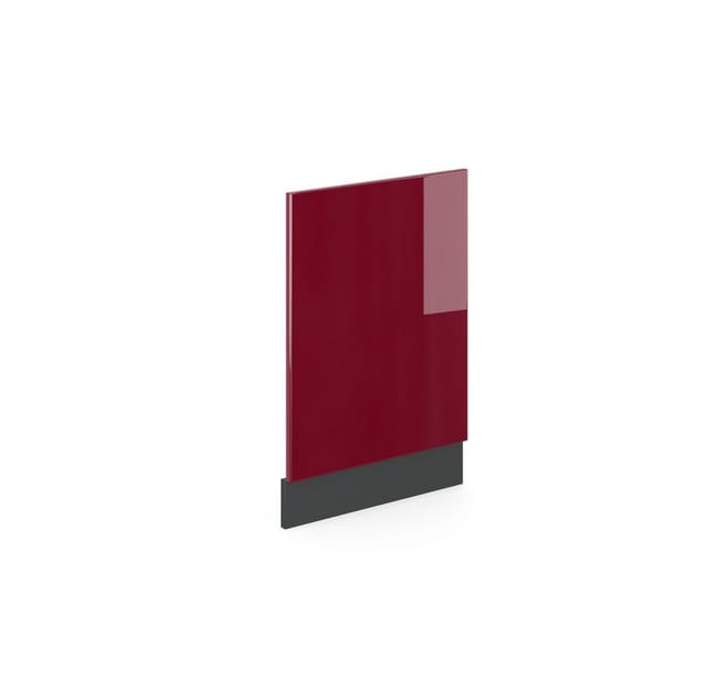 Vicco Frontblende R-Line Geschirrspüler Fronttür Rot/Anthrazit 45 cm ohne Arbeitsplatte