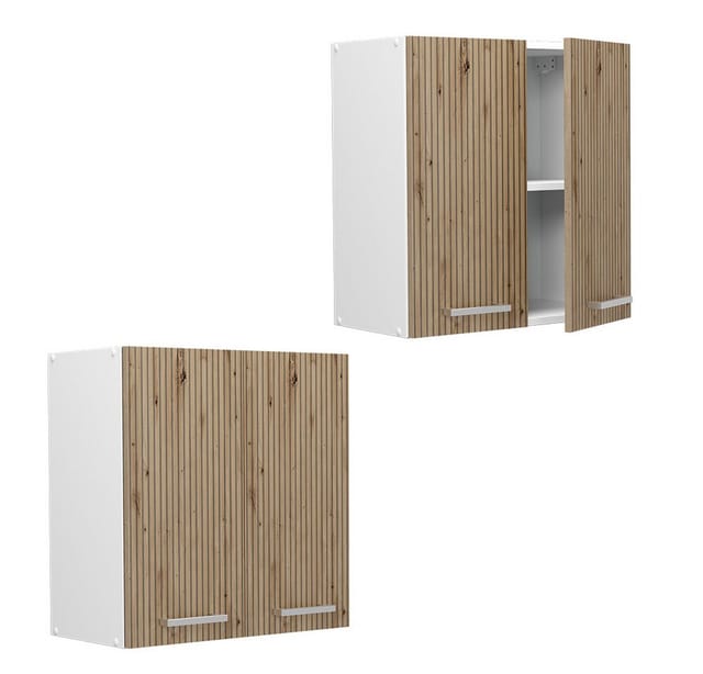 Vicco Hängeschrank R-Line Hängender Küchenschrank Artisan-Eiche/Weiß 60 cm