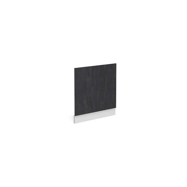 Vicco Frontblende R-Line Geschirrspüler Fronttür Schwarz Beton/Weiß 60 cm ohne Arbeitsplatte