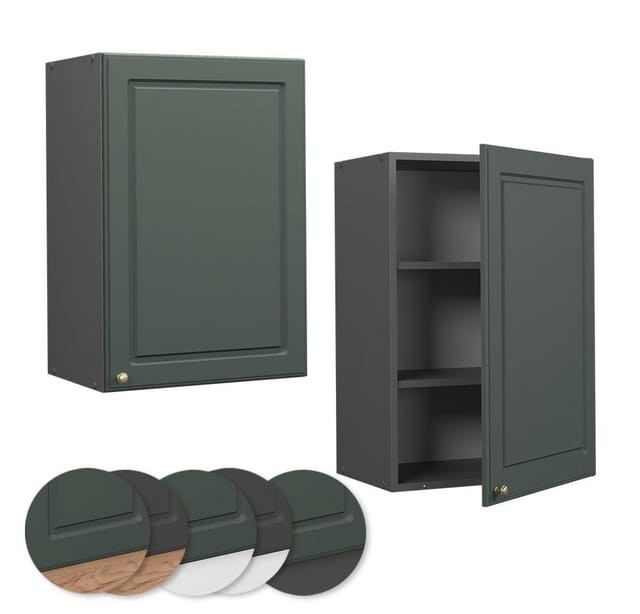 Vicco Hängeschrank Fame-Line Hängender Küchenschrank Grün-Gold Landhaus/Anthrazit 50 cm