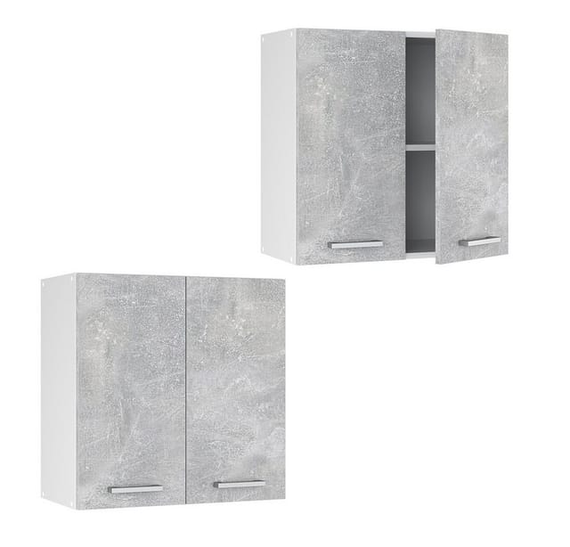 Vicco Hängeschrank R-Line Hängender Küchenschrank Beton/Weiß 60 cm