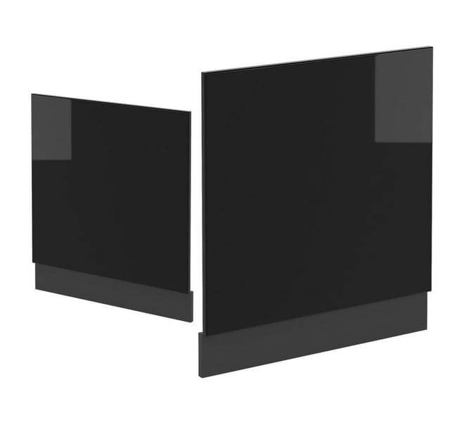 Vicco Frontblende R-Line Schwarz Hochglanz/Anthrazit 60 cm ohne Arbeitsplatte