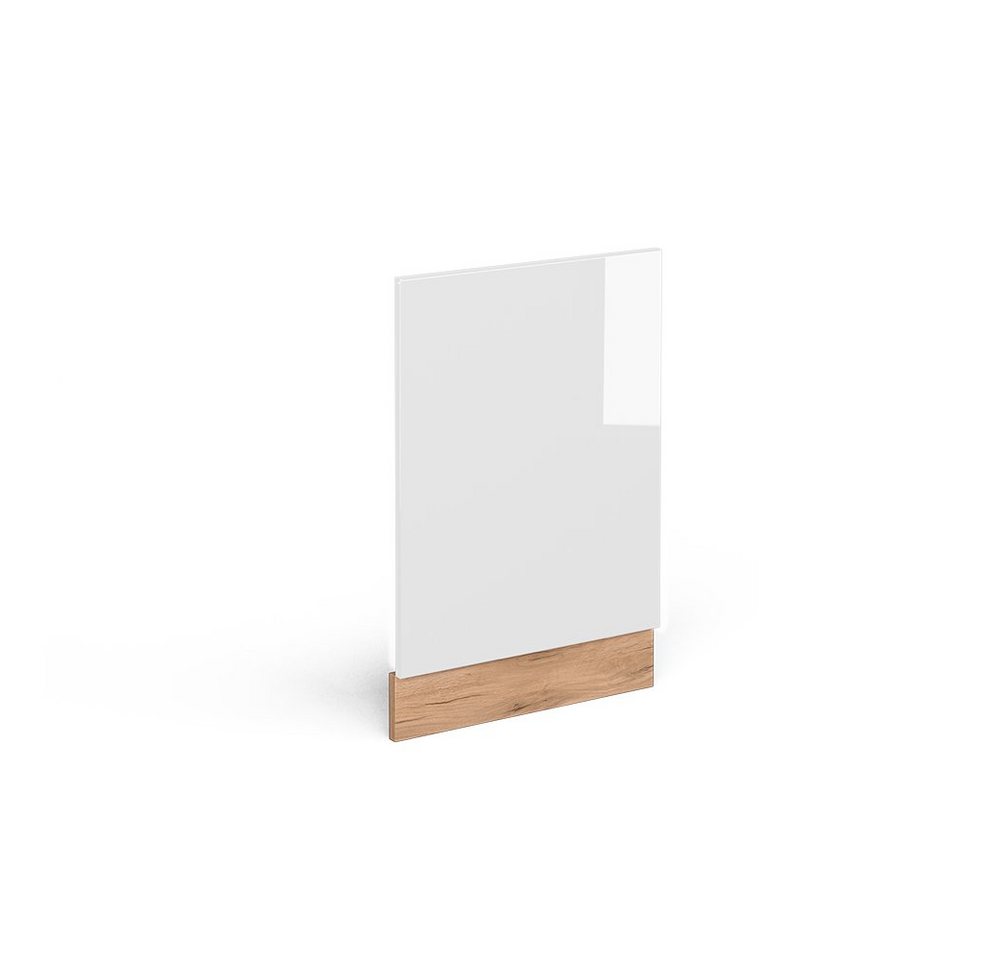 Vicco Frontblende R-Line Weiß Hochglanz/Goldkraft Eiche 45 cm ohne Arbeitsplatte Bild 5