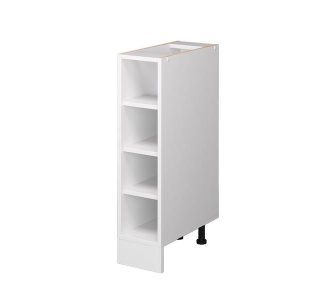 Vicco Küchenregal R-Line Offener Küchenschrank Weiß/Weiß 20 cm ohne Arbeitsplatte