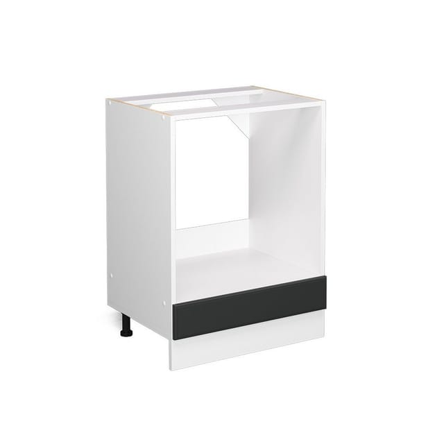 Vicco Herdumbauschrank R-Line Anthrazit Landhaus/Weiß 60 cm ohne Arbeitsplatte