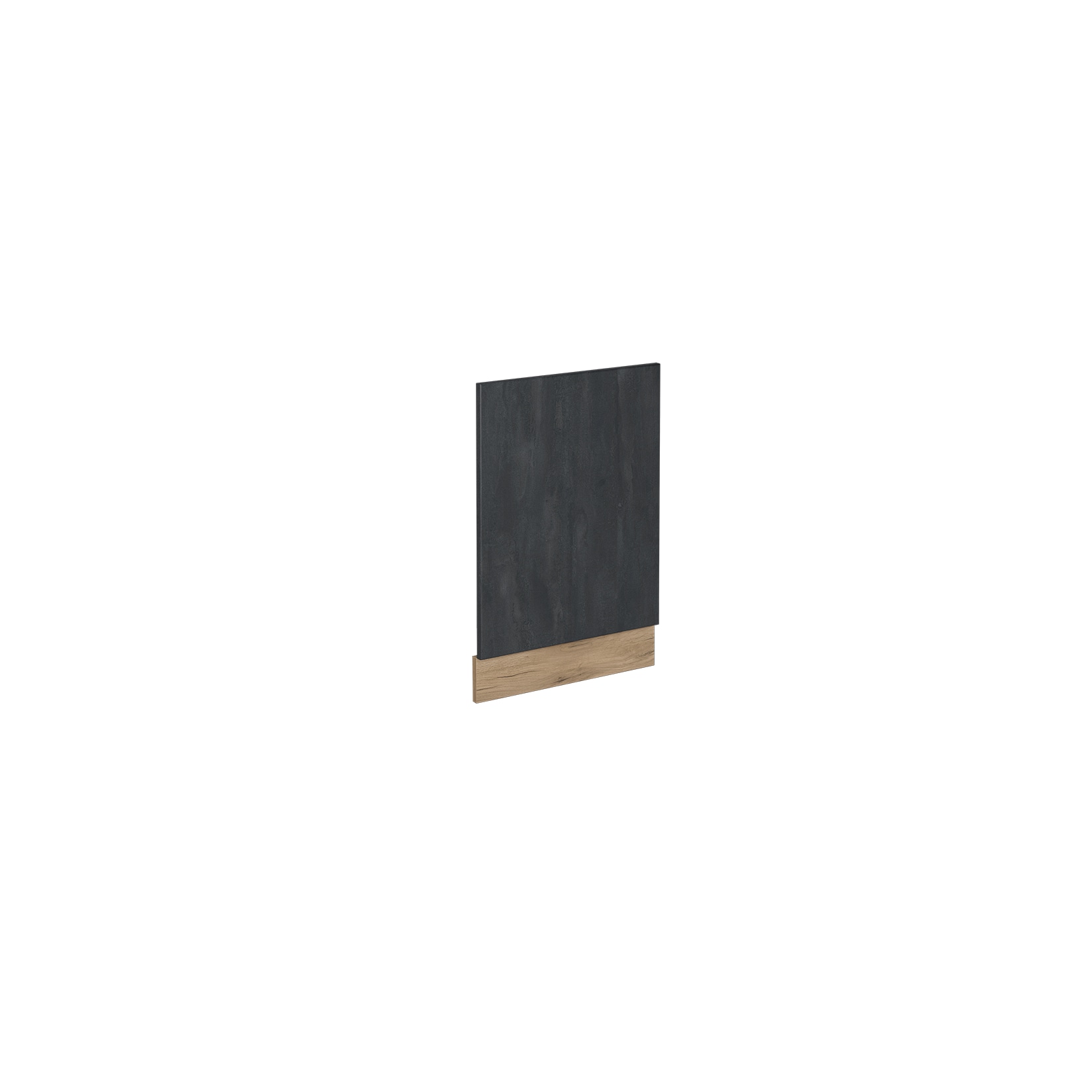 Vicco Frontblende R-Line Schwarz Beton/Goldkraft Eiche 45 cm ohne Arbeitsplatte