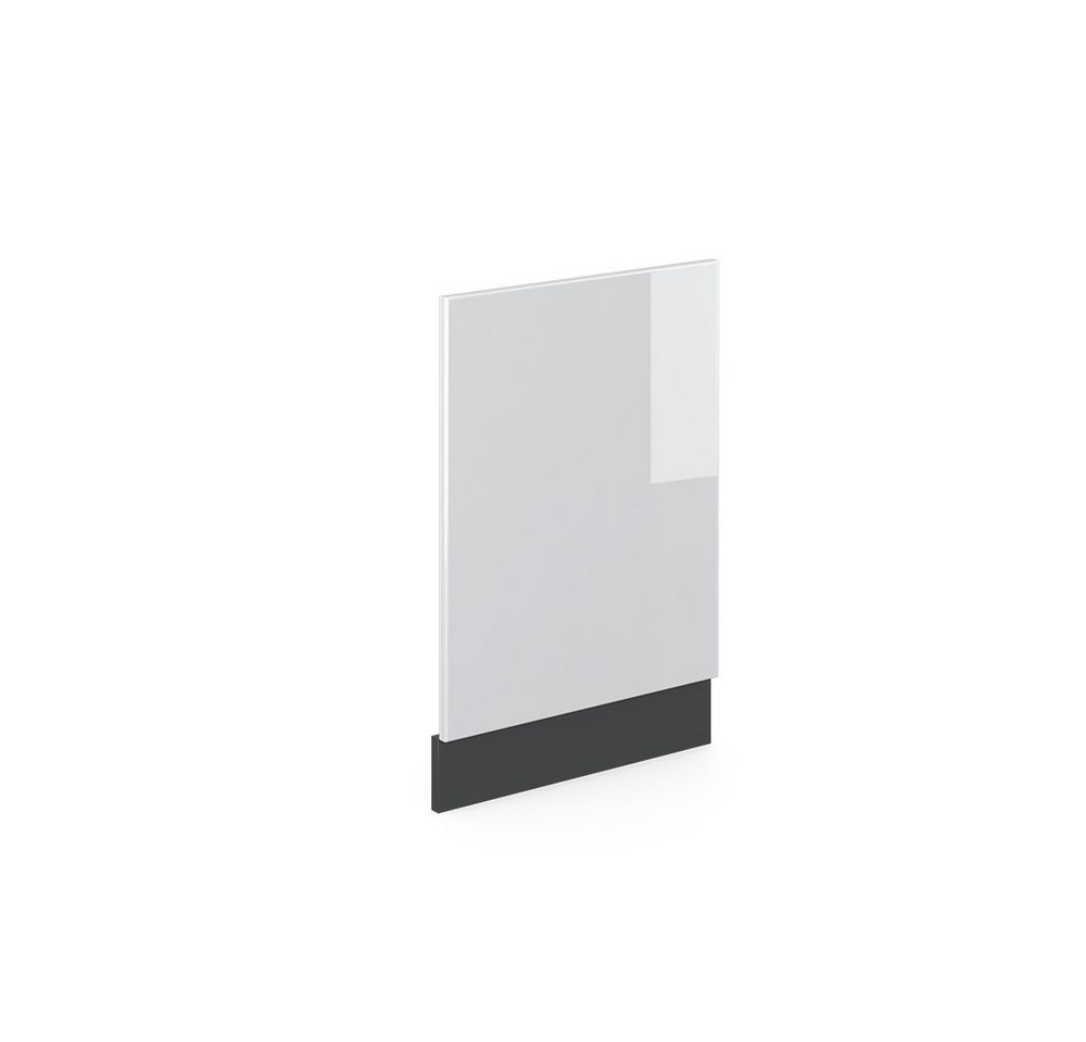Vicco Frontblende R-Line Weiß Hochglanz/Anthrazit 45 cm ohne Arbeitsplatte Bild 4