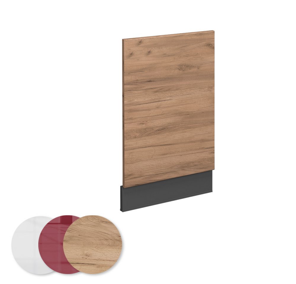 Vicco Frontblende Fame-Line Goldkraft Eiche/Anthrazit 45 cm ohne Arbeitsplatte