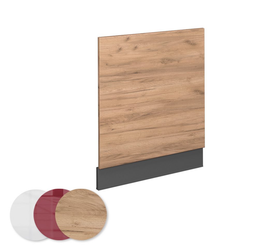Vicco Frontblende Fame-Line Goldkraft Eiche/Anthrazit 60 cm ohne Arbeitsplatte