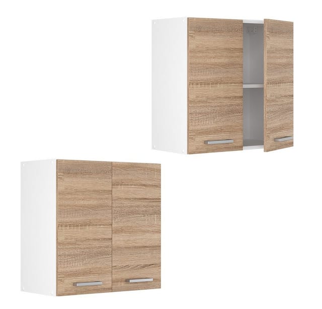 Vicco Hängeschrank R-Line Hängender Küchenschrank Sonoma/Weiß 60 cm