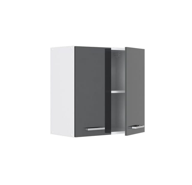 Vicco Hängeschrank R-Line Hängender Küchenschrank Anthrazit Hochglanz/Weiß 60 cm