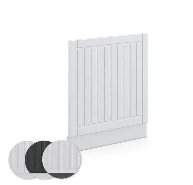Vicco Frontblende Fame-Line Weiß Landhaus/Weiß 60 cm ohne Arbeitsplatte
