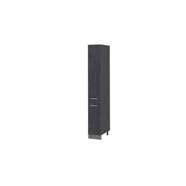 Vicco Apothekerschrank R-Line Medizinschrank für die Küche Schwarz Beton/Anthrazit 30 cm