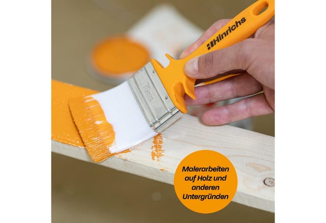 Hinrichs Lasurpinsel Set 4x Malerpinsel Set Profi in 4 Breiten