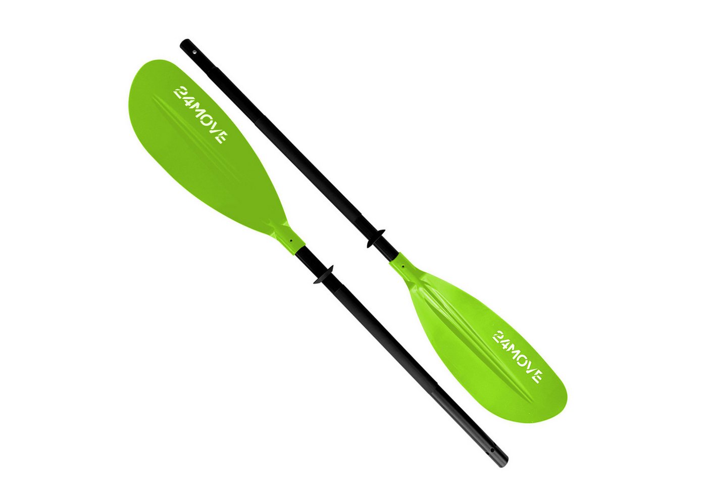 24MOVE Doppelpaddel Aluminium Paddel Stand-Up Paddling Kajak 220CM Verstellbar Grün Bild 5