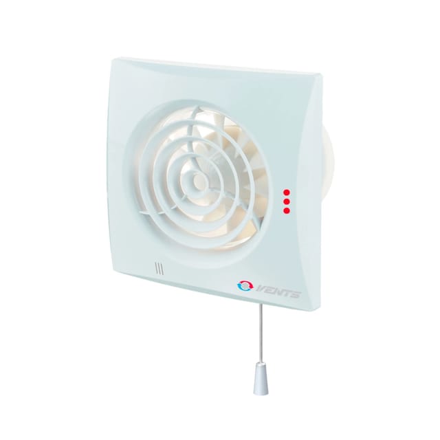 VENTS Axialer Abluftventilator Für Wand Quiet 150 V Mit Zugschalter