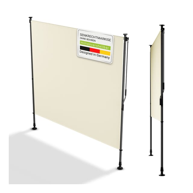 Juskys Senkrechtmarkise Barbados 200 x 310 cm Beige