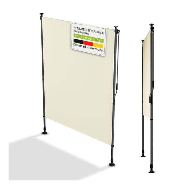 Juskys Senkrechtmarkise Barbados 150 x 310 cm Beige