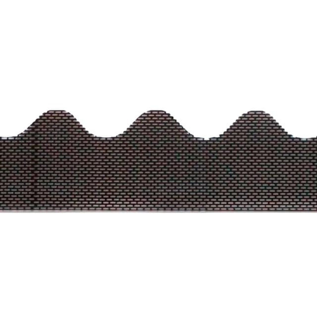 Daprona Traufenbelüftungsprofil Wellenförmig 105cm PVC Schwarz