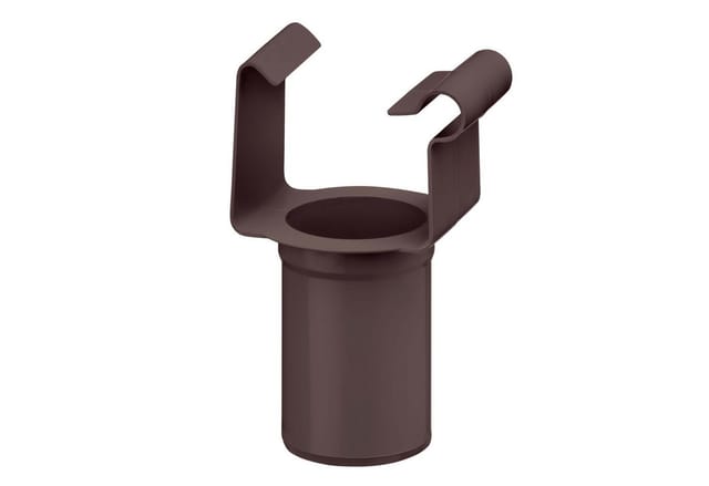 Inefa Einhangstutzen PVC DN 50/NW 68 Kastenrinne Dunkelbraun Dachentwässerung