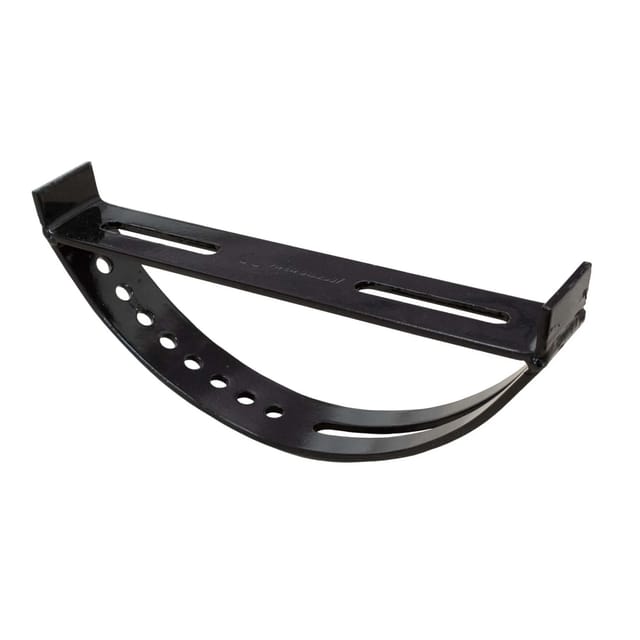 Daprona Halter für Laufrost Am Dach 25cm Stahl Verzinkt Schwarz