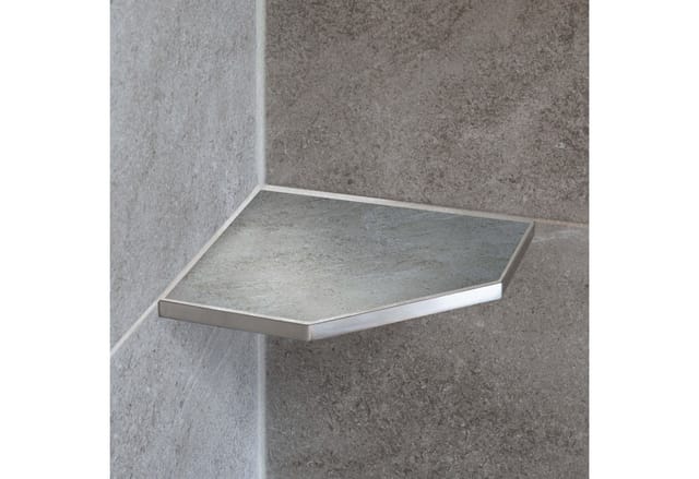 Dalsys Duschablage Befliesbar 200mm x 200mm Edelstahl Silber