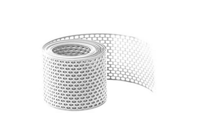 Daprona Vogelschutzgitter Lüftungsband PVC 5m x 80mm Weiß Zuverlässige Belüftung