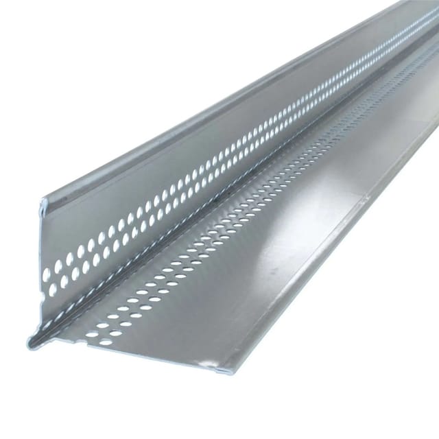 Daprona Kiesfangleiste mit Tropfkante 10x 2,5m x 50mm x 70mm Aluminium Silber